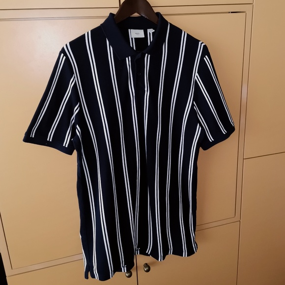 MANGO Striped cotton polo shirt - (XL) - Picture 4 of 11